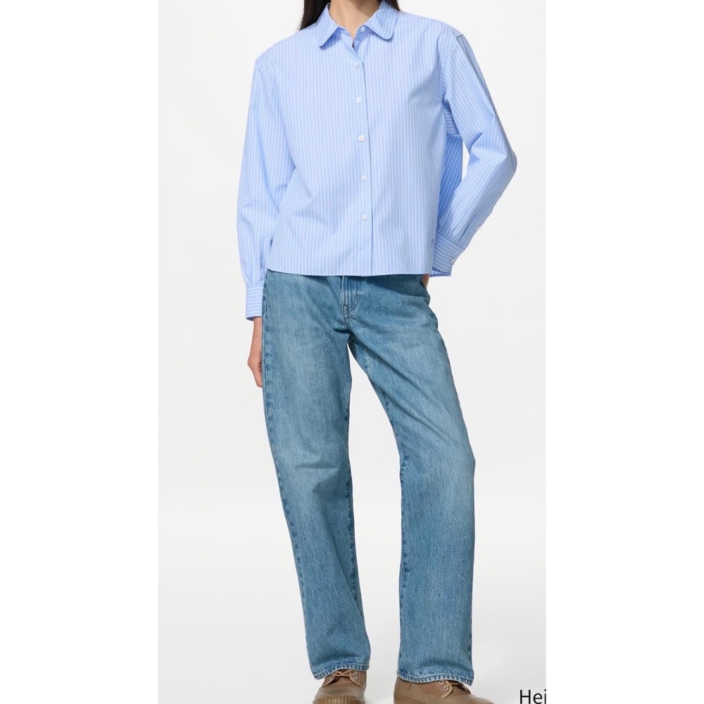 Uniqlo Regular Straight Leg Iconic 90s Style Medium Wash Denim Jeans Sz 25